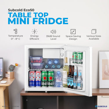 Subcold Eco50 Mini Fridge - White | Refurbished